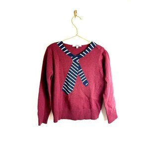 Junior Gautier Sweater Pullover Tie Red 6 Years